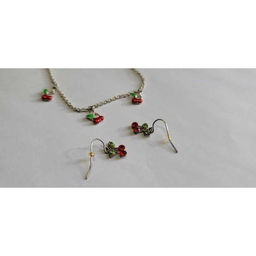 Avon Vintage Cherry bracelet and earrings